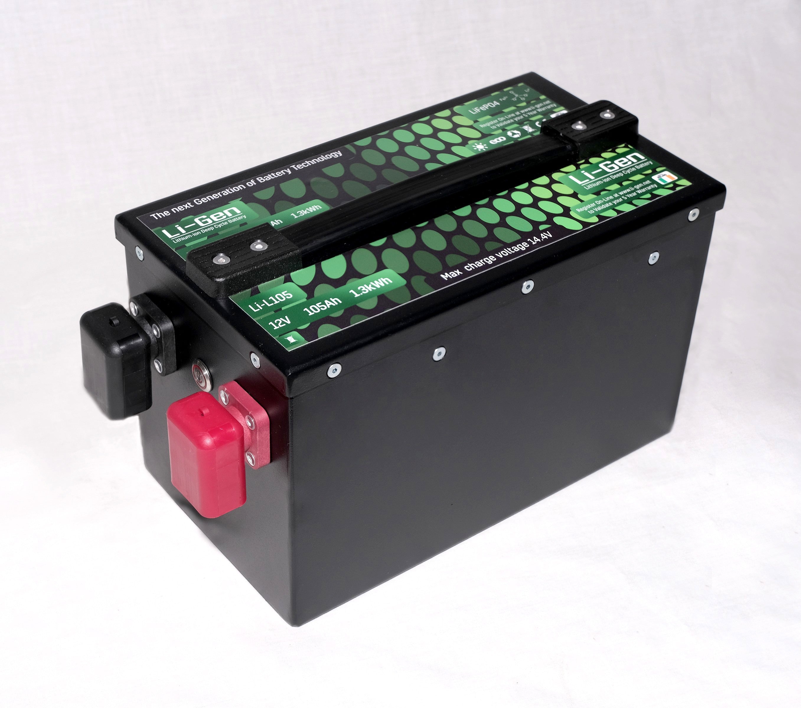 (LiFePO4) Li-ion Battery | 12 V 105 Ah Lithium Iron Phosphate Battery