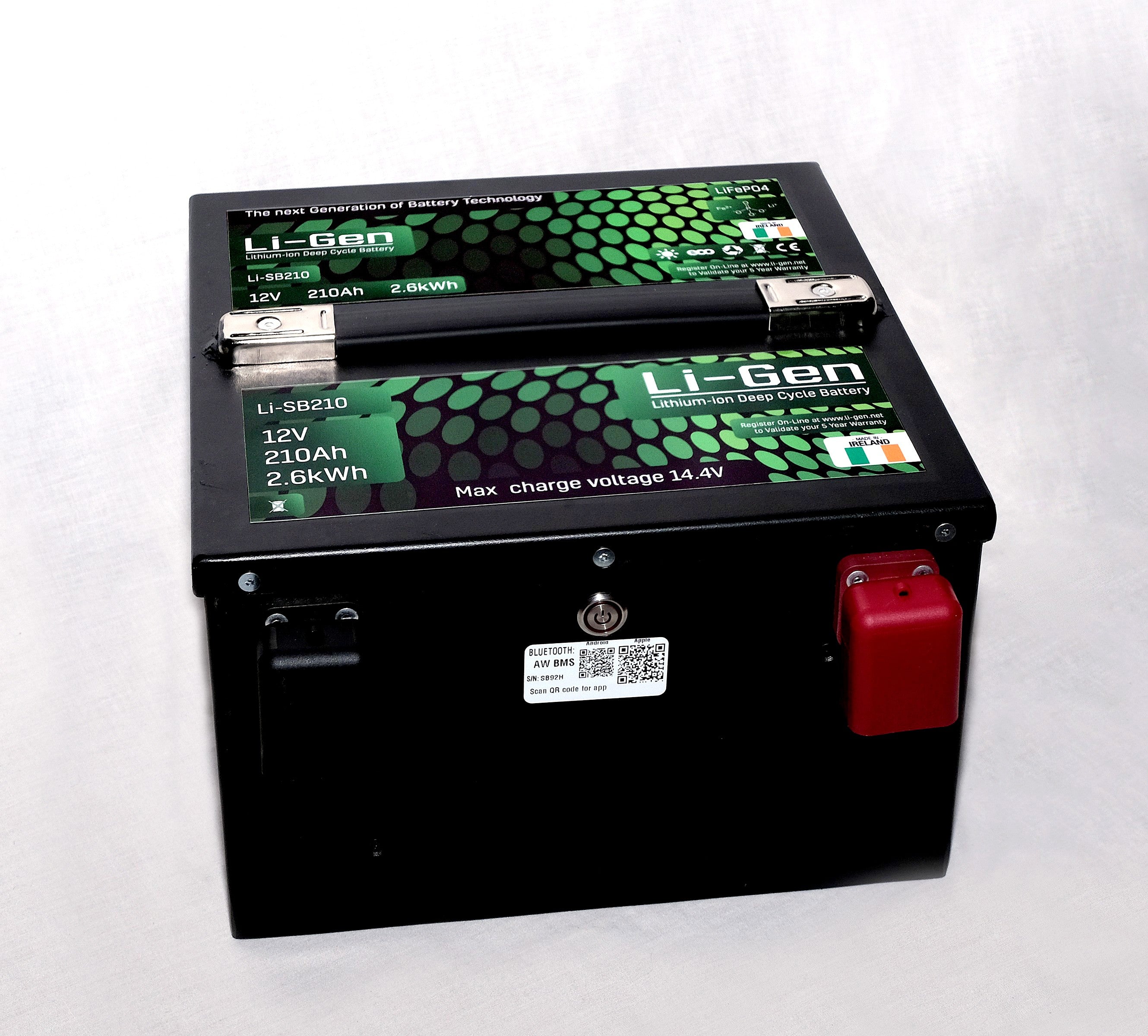 (LiFePO4) Li-ion Battery | 12 V 210 Ah Lithium Iron Phosphate Battery